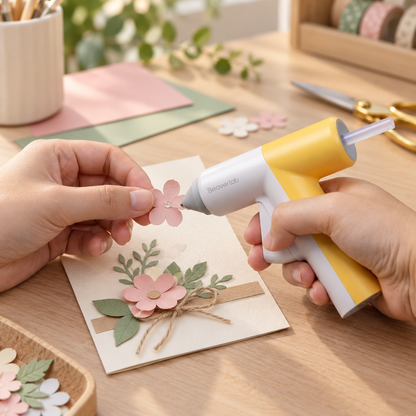 Paper craft made with the CREATOR G1 cordless hot glue gun